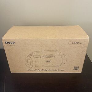 Pyle Wireless Portable Bluetooth Boombox Speaker‎ 40W Max 2.0CH Rechargeable